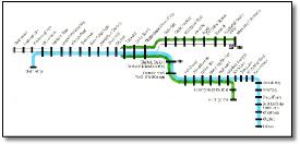 Sheffield Supertram tram map