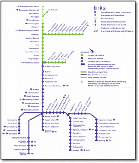 Silverlink train rail map