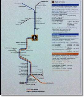 Stansted airport rail map
