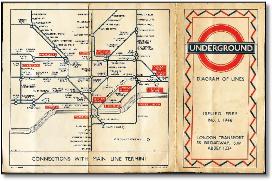 London Underground tube map  1946