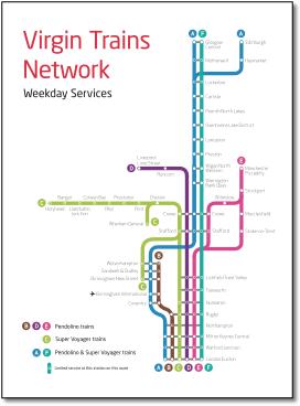 Virgin Trains network rail map