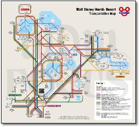 Walt Disney Resort map