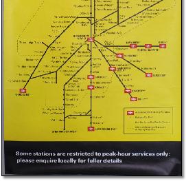 West Midlands rail map