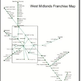 West Midlands franchise map