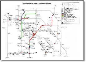 West Midlands rail development map
