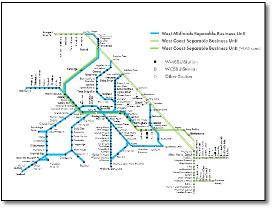 WMT DfT map rail / train map