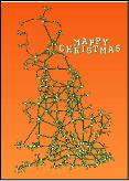 Project Mapping Christmas card mistletoe map
