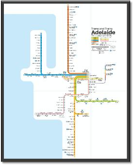 Adelaide train rail map 2020 Chris Smere