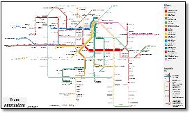 Amsterdam train tram map