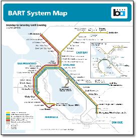 BART system map August 2021