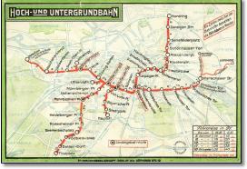 Berlin U-Bahn map 1913