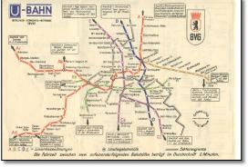 Berlin U-Bahn map 1954