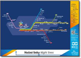 Bratislava night lines map Chris Smere