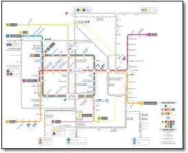 Brussels train rail metro tram map