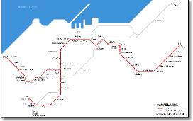 casablanca-map Urban Rail