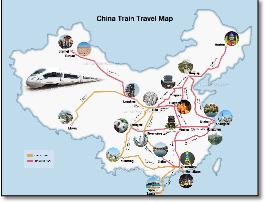 China railway map  