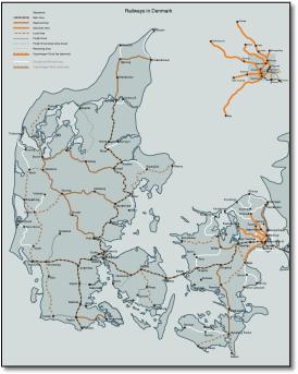 Denmark Railmap