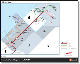 Dubai Metro map Dubail u/ALPat17