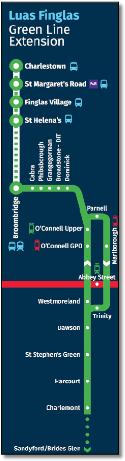 Green line extension map