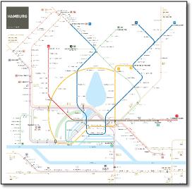 Hamburg metro map Jug Cerovic