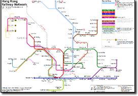 Hong Kong metro subway map HKRailNet-2018.07-E-F