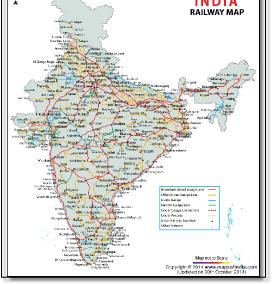 India train rail maps