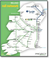 Ireland train rail map 
