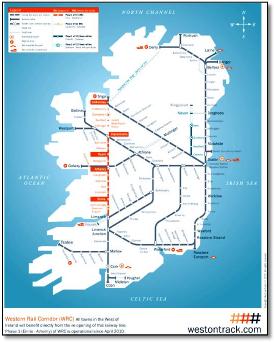 irish-rail-map-2010 West on Track