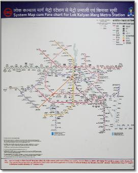 India train / rail map Delhi Lok Kalyan station map