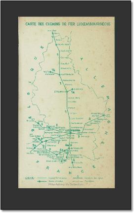 Luxembourg rail map old