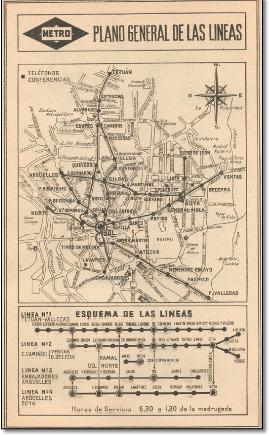 Madrid train rail map 1945