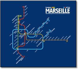 Marseille tram metro map Chris Smere