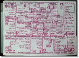 Mexico city metro map 1917