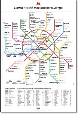 Moscow train / rail map