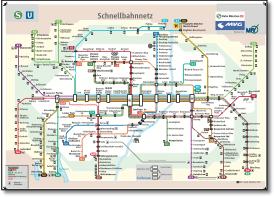 Munich metro Schnellbahnnetz 2015 map