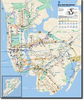 NYC subway map 2015