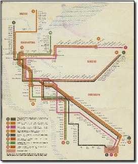 1967 NYC Subway New Routes map