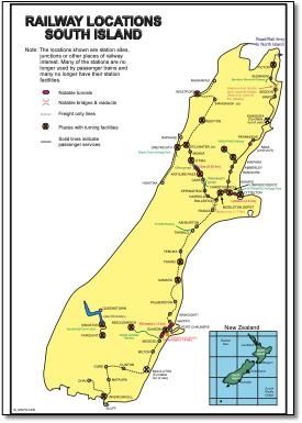 Australia train / rail map