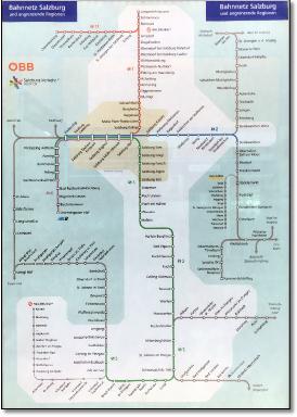 OBB Bahnnetz Salzburg map train rail map