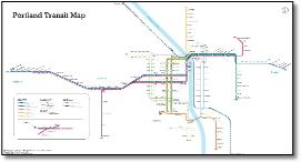 Portland Transit map Sam Wong
