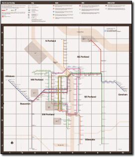 Portland TriMet-MTA-Vignelli style map