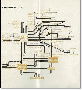 RENFE Int map 1960s Mike Ashworth