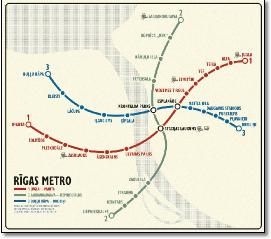 Riga Latvia metro map Chris Smere