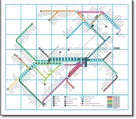 Johannesburg Pretoria rail map /  train / rail map