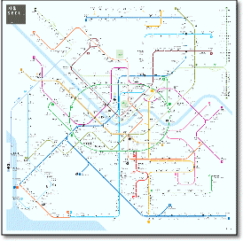 Seoul train / rail map