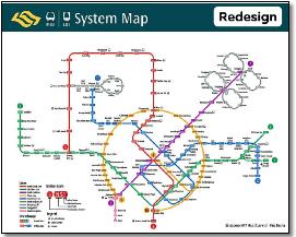 Faiz Basha Singapore map Singapore MRT & LRT train / rail map
