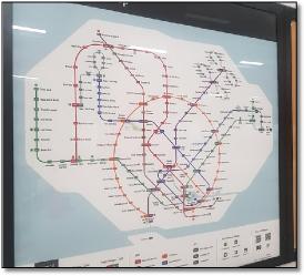 Singapore MRT & LRT train / rail map photo October 2019