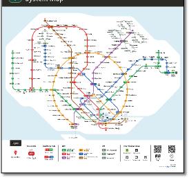 Singaport MRT/LRT map Dec 2019 