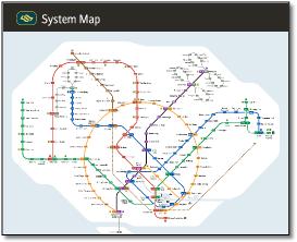 Singaport MRT/LRT map Dec 2019 alternative