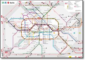 Berlin metro map S_U-Bahn-Liniennetz Berlin